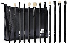 Духи, Парфюмерия, косметика Набор кистей для макияжа - Morphe Eye Obsessed 12-Piece Eye Brush Collection + Bag