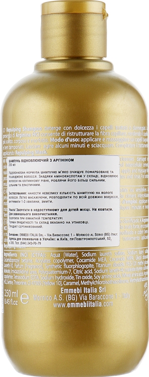 Відновлювальний шампунь з амінокислотами - Emmebi Italia Amino Complex Repulping Shampoo — фото N2