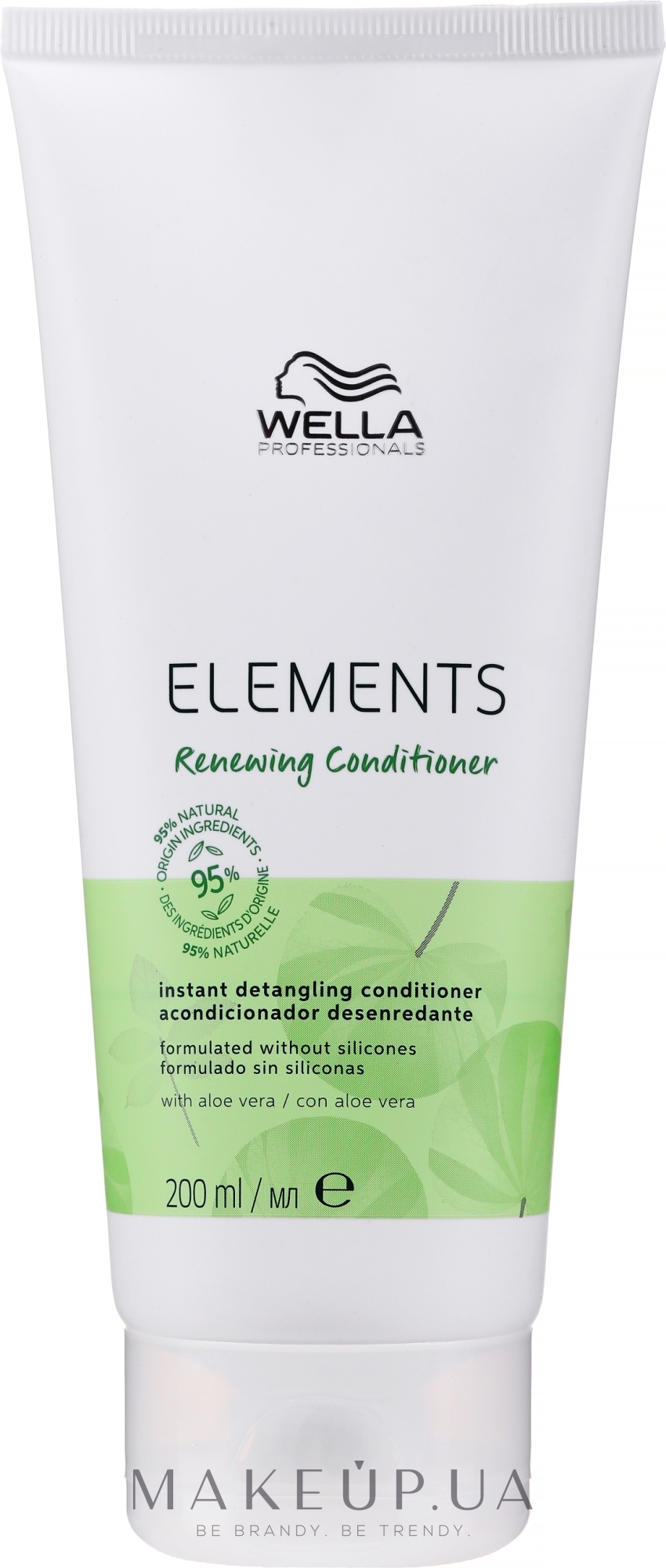 Оновлювальний бальзам для полегшення розчісування волосся - Wella Professionals Elements Renewing Conditioner Instant Detangling Conditioner — фото 200ml