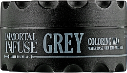 Серый цветной воск для волос - Immortal Infuse Grey Coloring Wax — фото N2