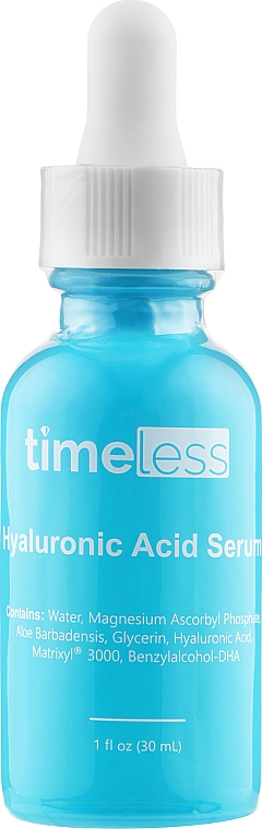 Сыворотка для лица с гиалуроновой кислотой - Timeless Skin Care Vitamin C + Hyaluronic Acid Serum — фото N1
