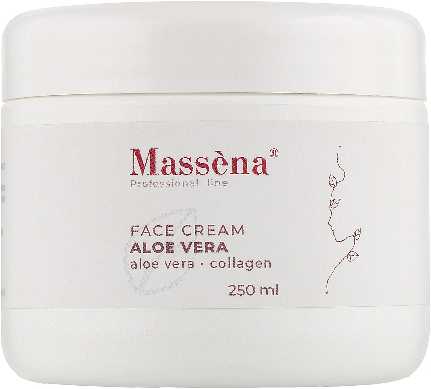 Крем для обличчя з алое вера - Massena Face Cream Aloe Vera Aloe Vera-Collagen