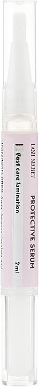 Зміцнювальна і відновлювальна сироватка для вій - Lash Secret Protective Serum — фото N1