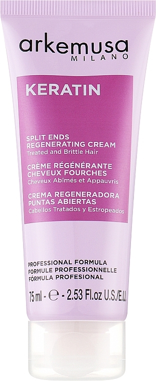 Восстанавливающий крем с кератином для секущихся кончиков волос - Arkemusa Keratin Cream