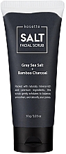 Духи, Парфюмерия, косметика Солевой скраб для лица - Kosette Salt Facial Scrub Gray Sea Salt + Bamboo Charcoal (мини)