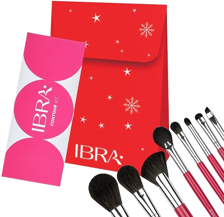 Набор - Ibra Gift Set 5 (pallet/6.9g + brushes/8pcs) — фото N1