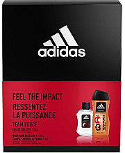 Парфумерія, косметика Adidas Team Force - Набір (edt/100ml + sh/gel/250ml)