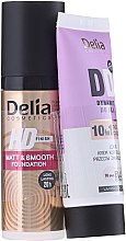 Духи, Парфюмерия, косметика Набор - Delia Cosmetics 64 Tan Beige (found/30ml + cr/30ml)