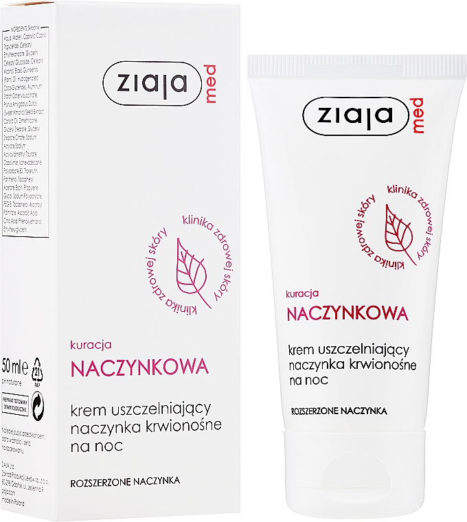 Ночной крем для лица - Ziaja Med Night Cream Capillary Treatment Sealing — фото N3