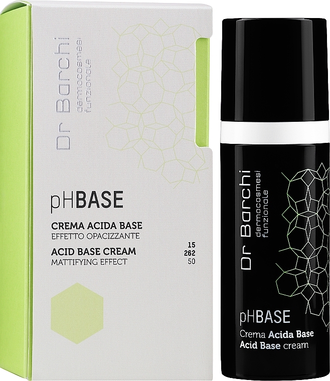 Базовий кислотний крем з матуючим ефектом - Dr Barchi pH Base Balancing Base Cream — фото N2