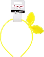 Обруч для волос FA-5696, желтый - Donegal — фото N1