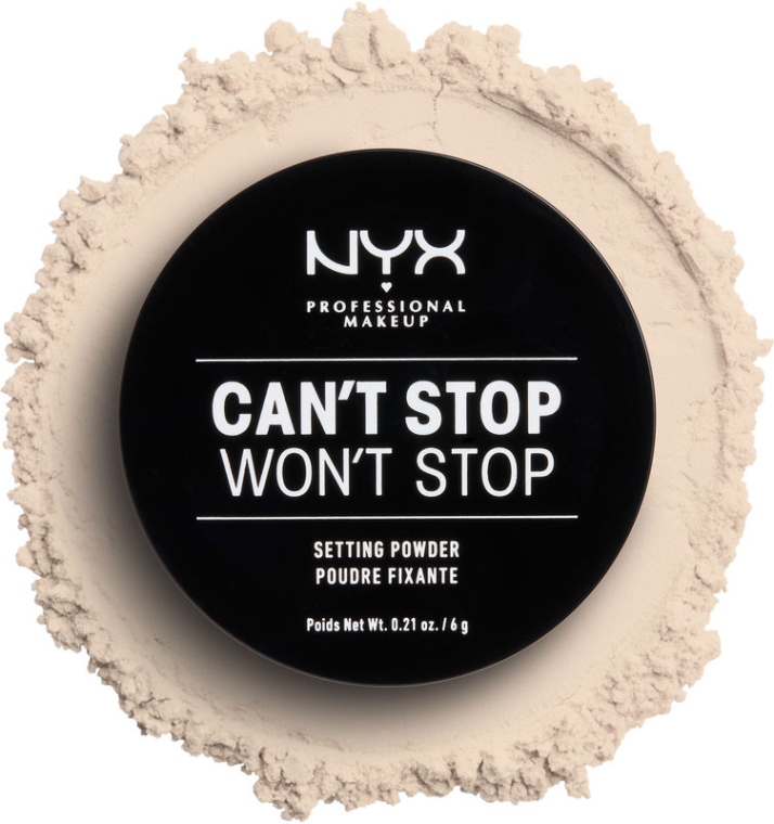 Фиксирующая рассыпчатая пудра для лица - NYX Professional Makeup Can't Stop Won't Stop Setting Powder — фото N2