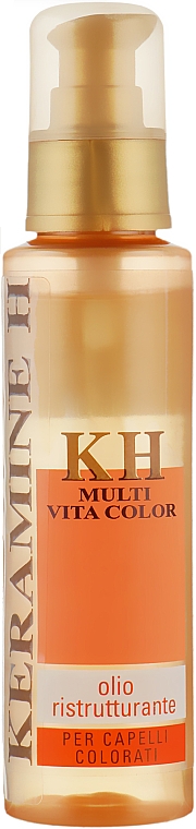 Олія для волосся "Мультиколор" - Keramine H Multi Vita Color Olio Ristrutturante — фото N1