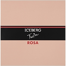 Парфумерія, косметика Iceberg Twice Rosa For Her - Набір (edt/125ml + b/lot/100ml)
