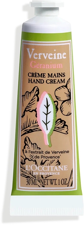 Крем для рук "Вербена і герань" - L'Occitane Verbena Geranium Hand Cream — фото N1