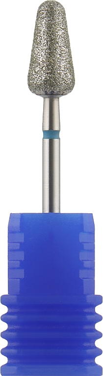 Фреза алмазная закругленная почка, 6,0 мм синяя - Head The Beauty Tools — фото N1