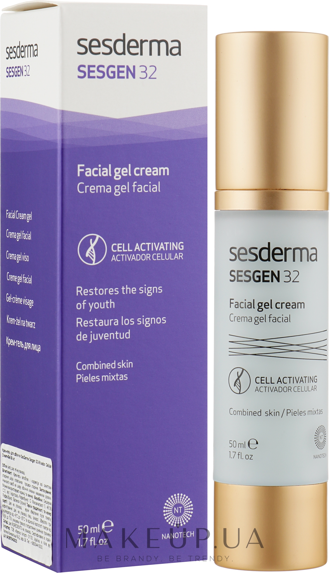 Крем-гель, омолоджувальний - SesDerma Laboratories Sesgen 32 Ativador Celular Cream-Gel — фото 50ml