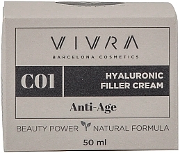 Антивіковий крем з гіалуроновою кислотою - Vivra Hyaluronic Filler Cream Anti-Age — фото N2