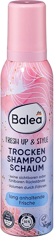Сухий шампунь-пінка для волосся - Balea Fresh Up & Style — фото N1