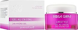 Кришталевий крем-гель для контуру очей з вітаміном А - Rosa Graf Lifestyle 24h-Hydro Gel — фото N2