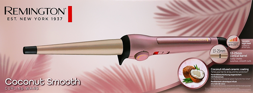 Щипцы для завивки волос - Remington CI5901 Coconut Smooth — фото N2