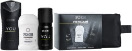 Духи, Парфюмерия, косметика УЦЕНКА Набор - Axe You (deo/150ml + deo/50ml + sh/gel/250ml + pouch) *