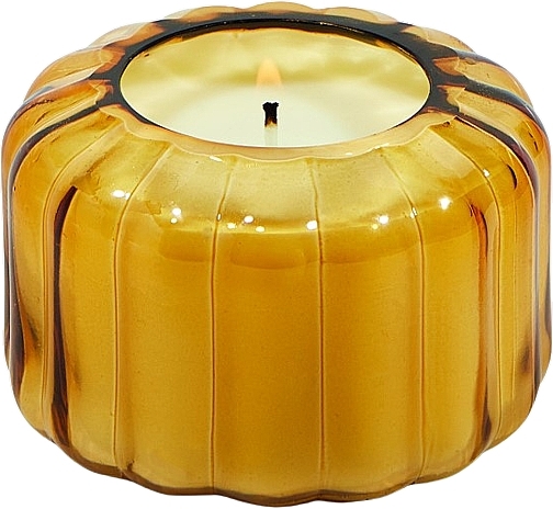 Ароматическая свеча "Золотой уголь" - Paddywax Ripple Glass Candle Golden Ember — фото N1