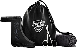 Парфумерія, косметика Набір - Avon Men Barber Shop (h/clippers/1pcs + towel/1pcs + beard/styling/1pcs + bag)