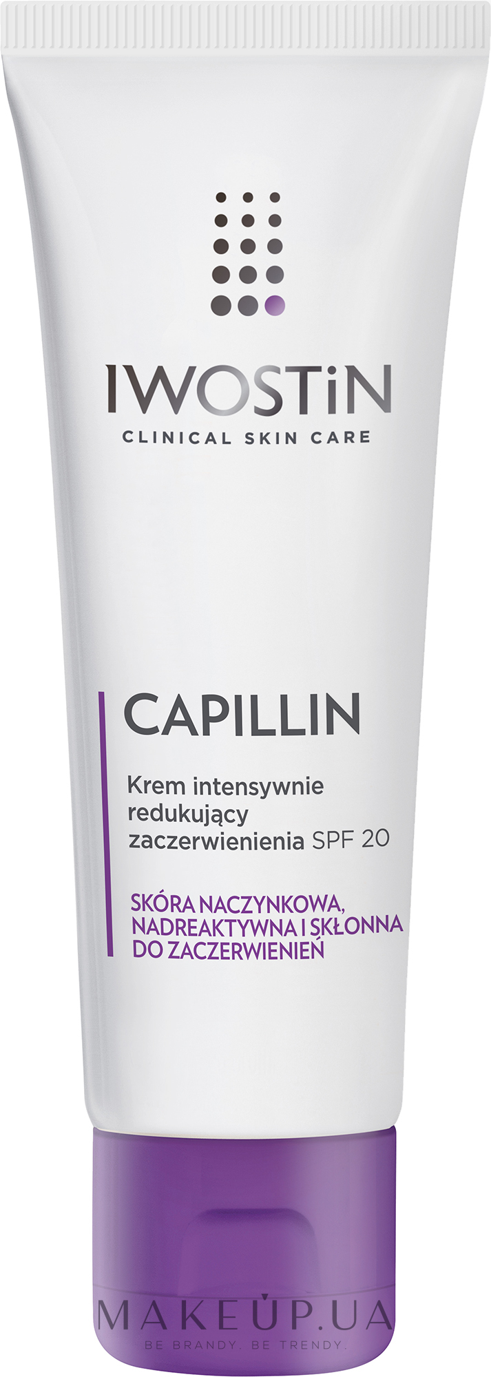 Зміцнювальний крем для обличчя - Iwostin Capillin Intensive Cream SPF 20 — фото 40ml