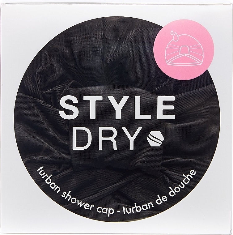 Шапочка для душа, черная - Styledry Shower Cap After Dark — фото N3