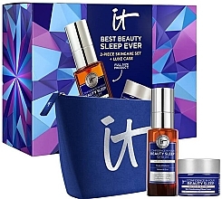 Парфумерія, косметика Набір - It Cosmetics Best Beauty Sleep Ever Set (serum/30ml + cr/14ml + bag/1pcs)