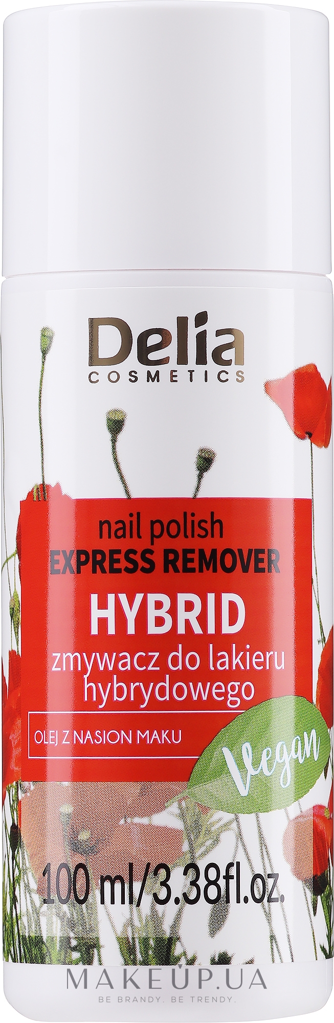 Жидкость для снятия лака с экстрактом розы - Delia Coral Acetone Nail Polish Remover — фото 100ml
