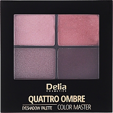 Тени для век - Delia Quattro Ombre Color Master — фото N1