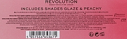 Набір - Makeup Revolution Includes Shades Glaze & Peachy (lipgloss/2x4.6g) — фото N3