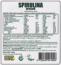 Пищевая добавка, порошок "Спирулина" - Moma Aurospirul Spirulina Powder — фото N2