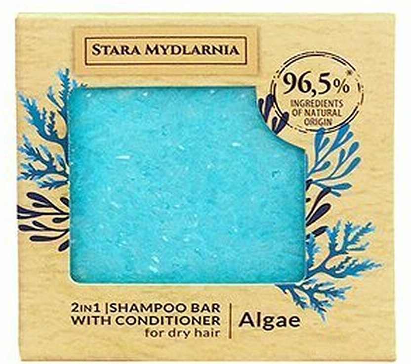 Твердий шампунь-кондиціонер "Водорості" - Stara Mydlarnia Algae 2in1 Shampoo Bar — фото N1