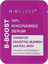 Сыворотка для сужения пор с ниацинамидом 10% - Nineless B-Boost 10% Niacinamide Serum (пробник) — фото N1