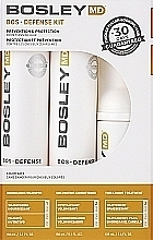 Духи, Парфюмерия, косметика УЦЕНКА Набор для предупреждения истончения волос - Bosley Bos Defense Kit (shm/150 ml + cond/150 ml + treatm/100 ml) *
