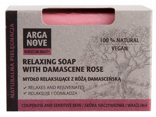 Натуральное мыло с дамасской розой - Arganove Damask Rose Relaxing Soap