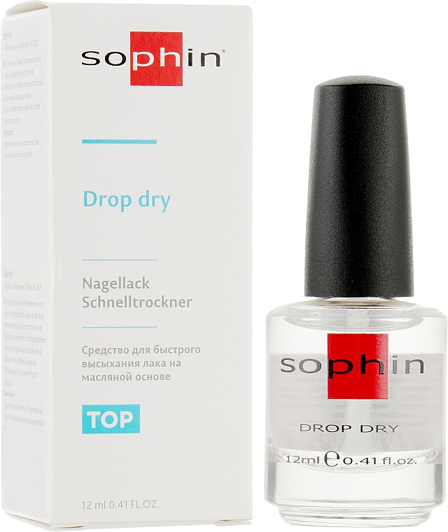 Средство для быстрого высыхания лака на масляной основе - Sophin Drop Dry — фото N1