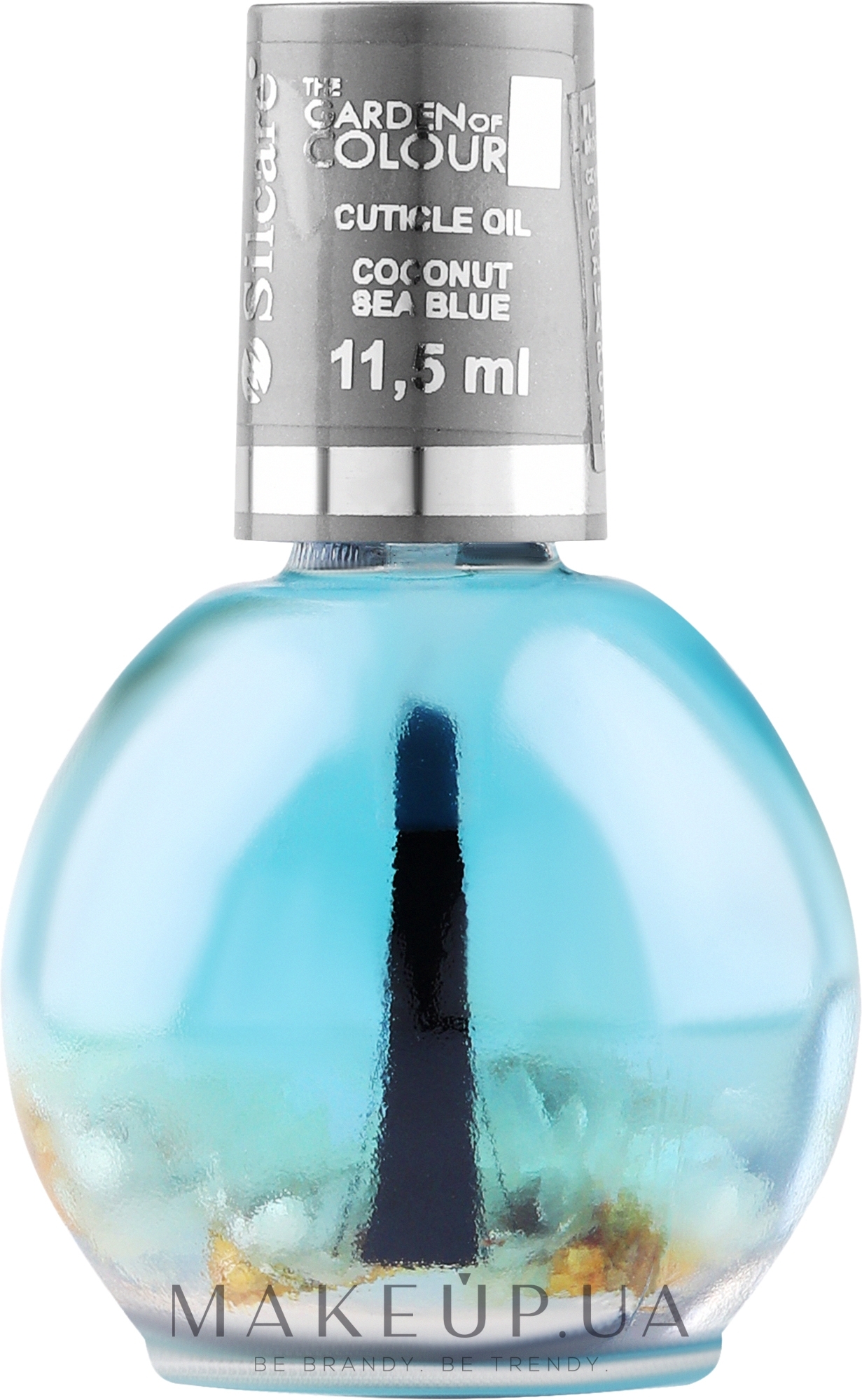 Масло для ногтей и кутикулы с цветами - Silcare Cuticle Oil Coconut Sea Blue — фото 11.5ml
