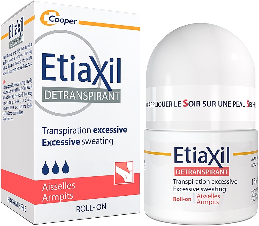 УЦІНКА Антиперспірант тривалої дії для нормальної шкіри - Etiaxil Antiperspirant Treatment Normal Skin Armpits Roll-On * — фото N1