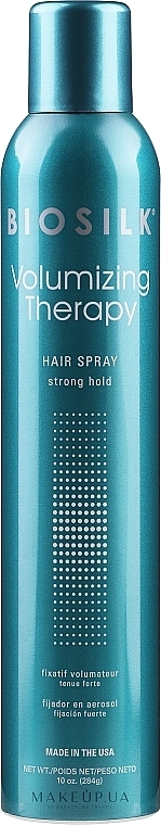 УЦІНКА Лак для волосся сильної фіксації - BioSilk Volumizing Therapy Hairspray Strong Hold * — фото N1