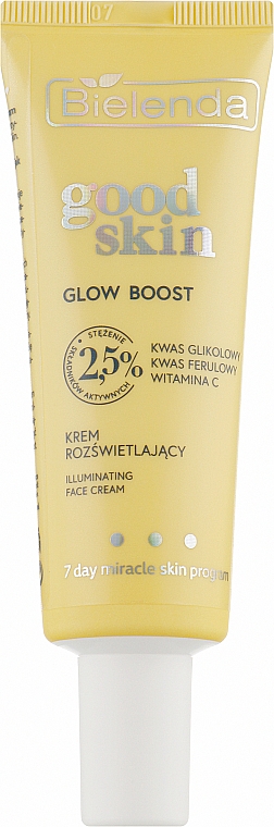 Освітлювальний крем для обличчя - Bielenda Good Skin Glow Boost Illuminating Face Cream