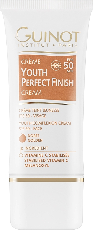 Солнцезащитный тональный крем - Guinot Youth Perfect Finish Cream SPF50 — фото N1