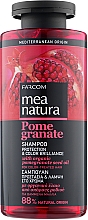 Шампунь для фарбованого волосся з олією граната - Mea Natura Pomegranate Shampoo — фото N1