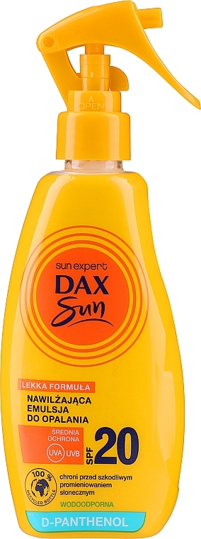 Сонцезахисна емульсія-спрей для засмаги SPF 20 - Dax Sun Moisturizing Sun Emulsion SPF 20 — фото N1