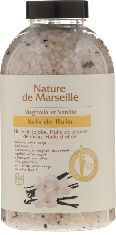Соль для ванны с ароматом магнолии и ванили - Nature de Marseille — фото N1