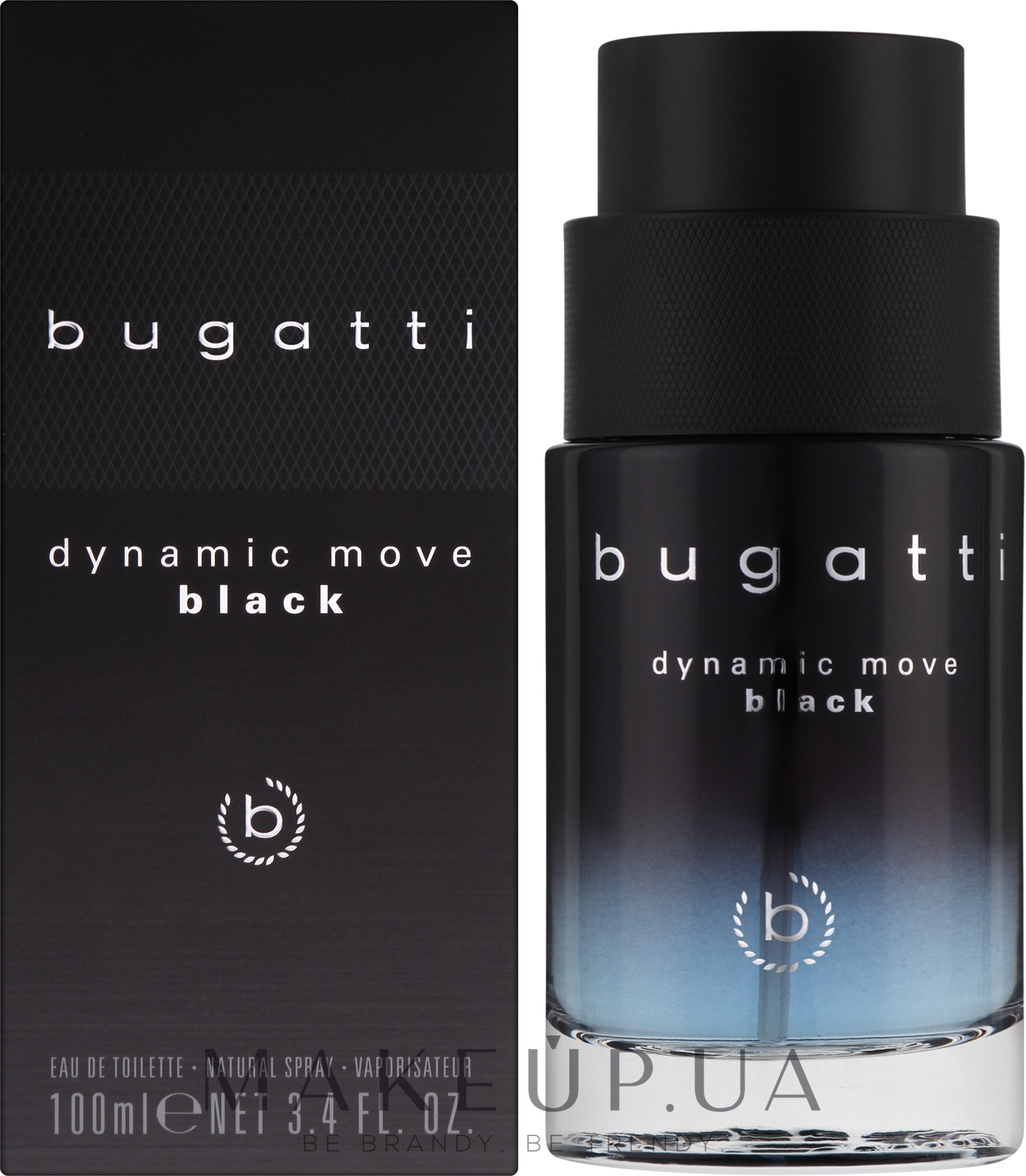 Bugatti Dynamic Move Black - Туалетна вода — фото 100ml