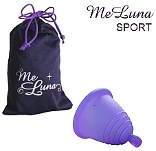Менструальна чаша з кулькою, розмір XL, фіолетова - MeLuna Sport Shorty Menstrual Cup Ball — фото N1